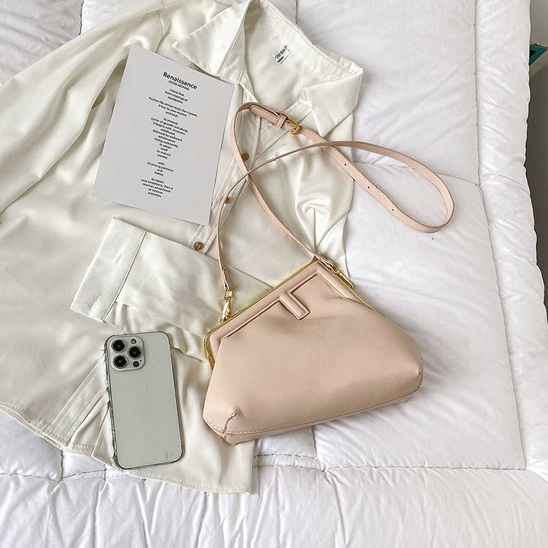 Fashionable irregular crossbody triangular bag