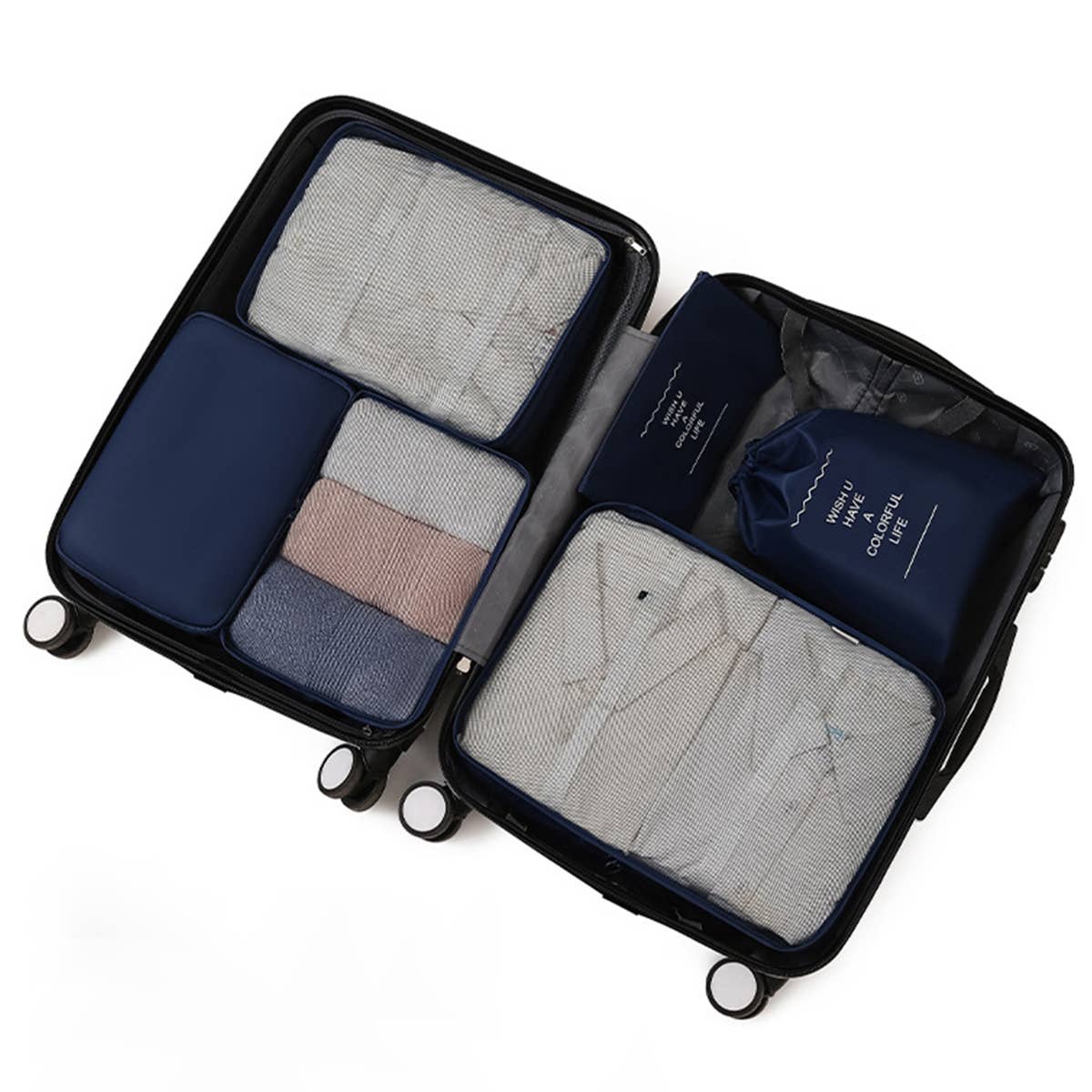 6/7-Piece Waterproof Travel Packing Cube Set_CWAB0542