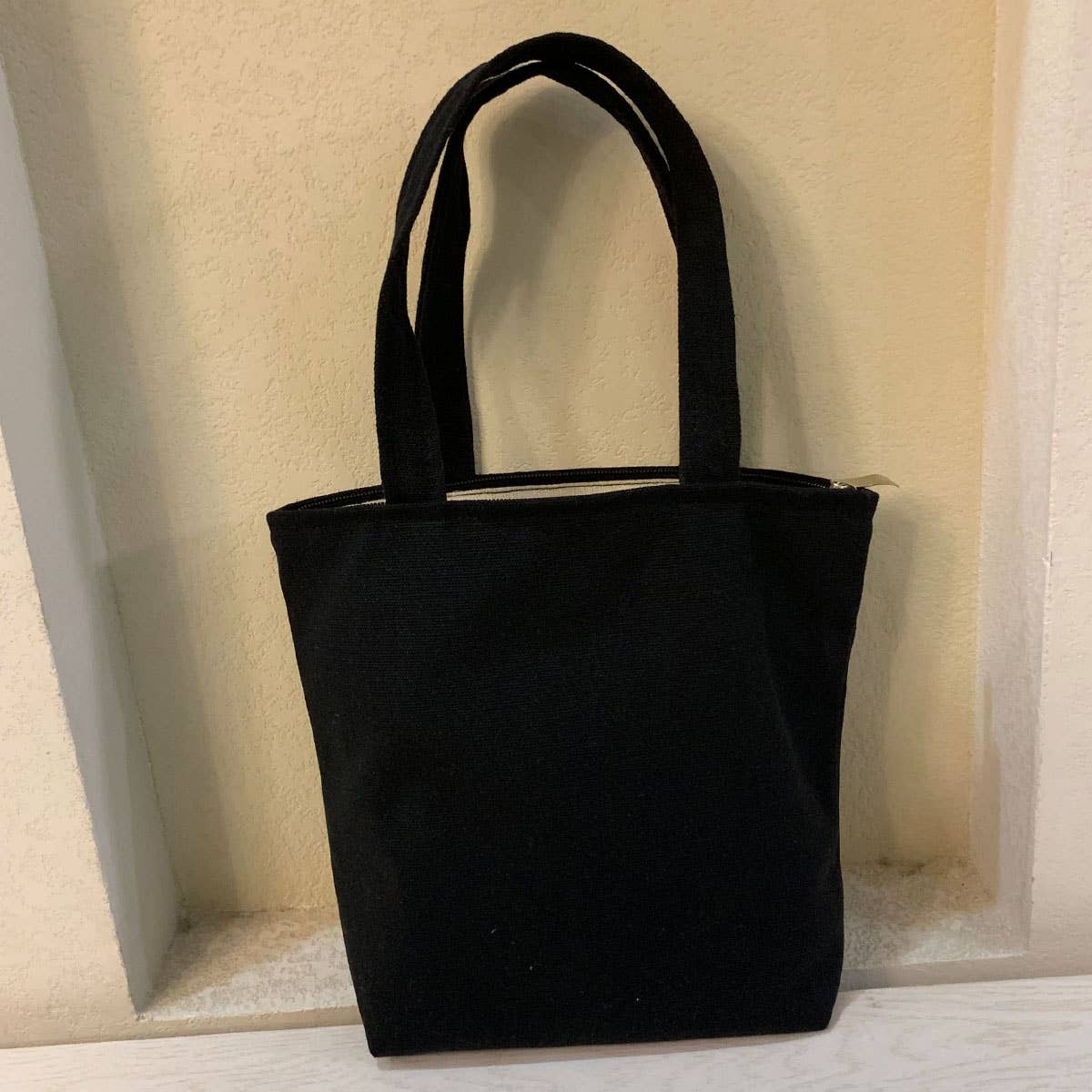 Hand-painted simple canvas lunch box bag