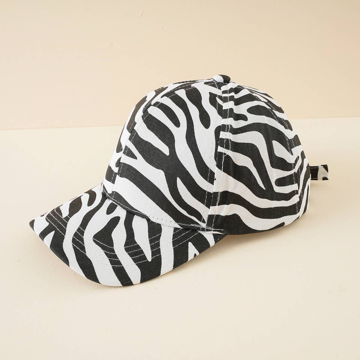 Zebra Print Baseball Hat  - Summer Sun Hat CWAH1401