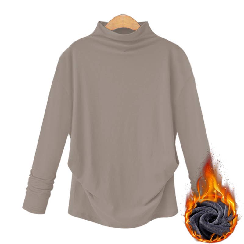 TURTLENECK TOP WITH FLEECE AND EXTRA THICKNESS