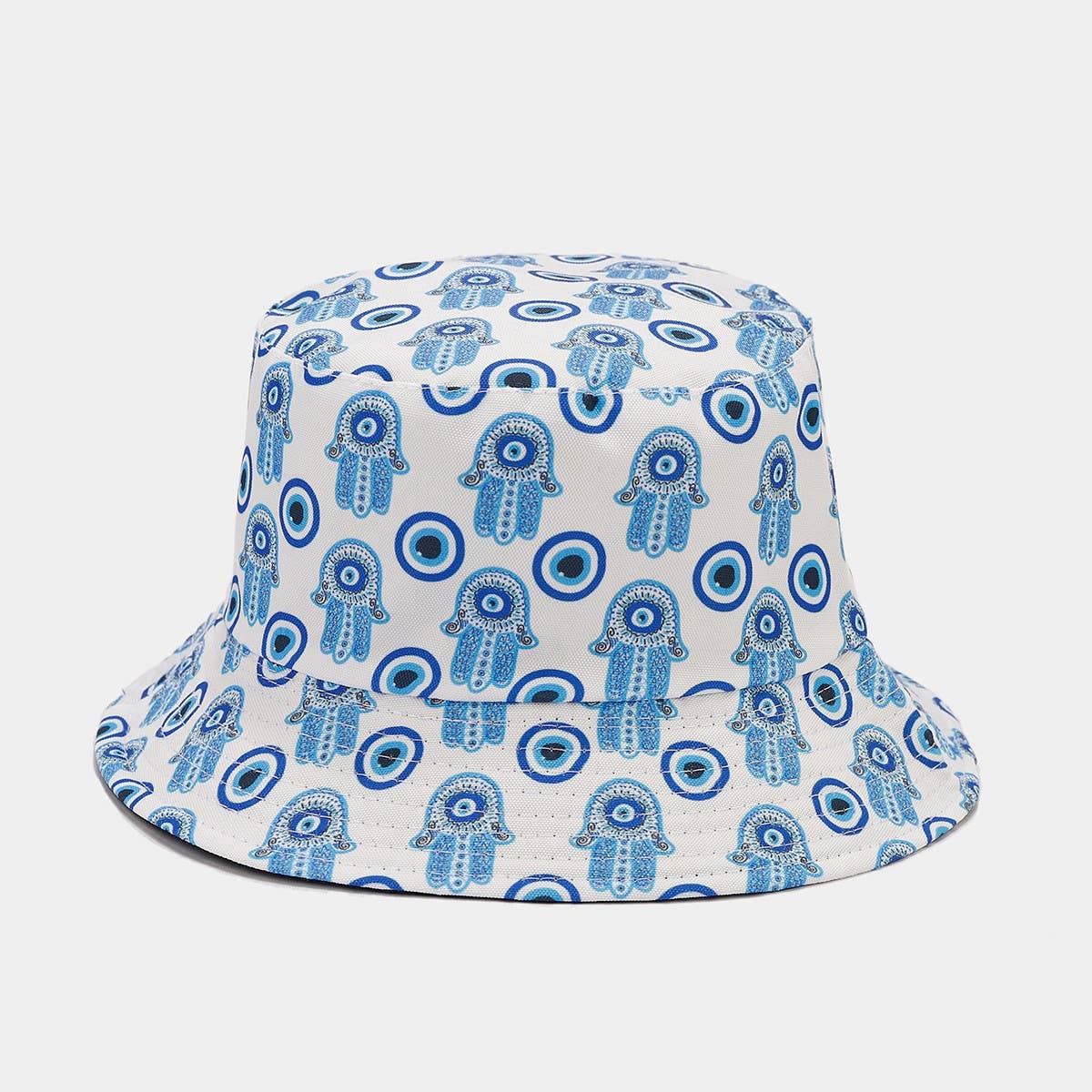 RETRO FULL PRINT DOUBLE-SIDED BUCKET HAT_CWAH1650