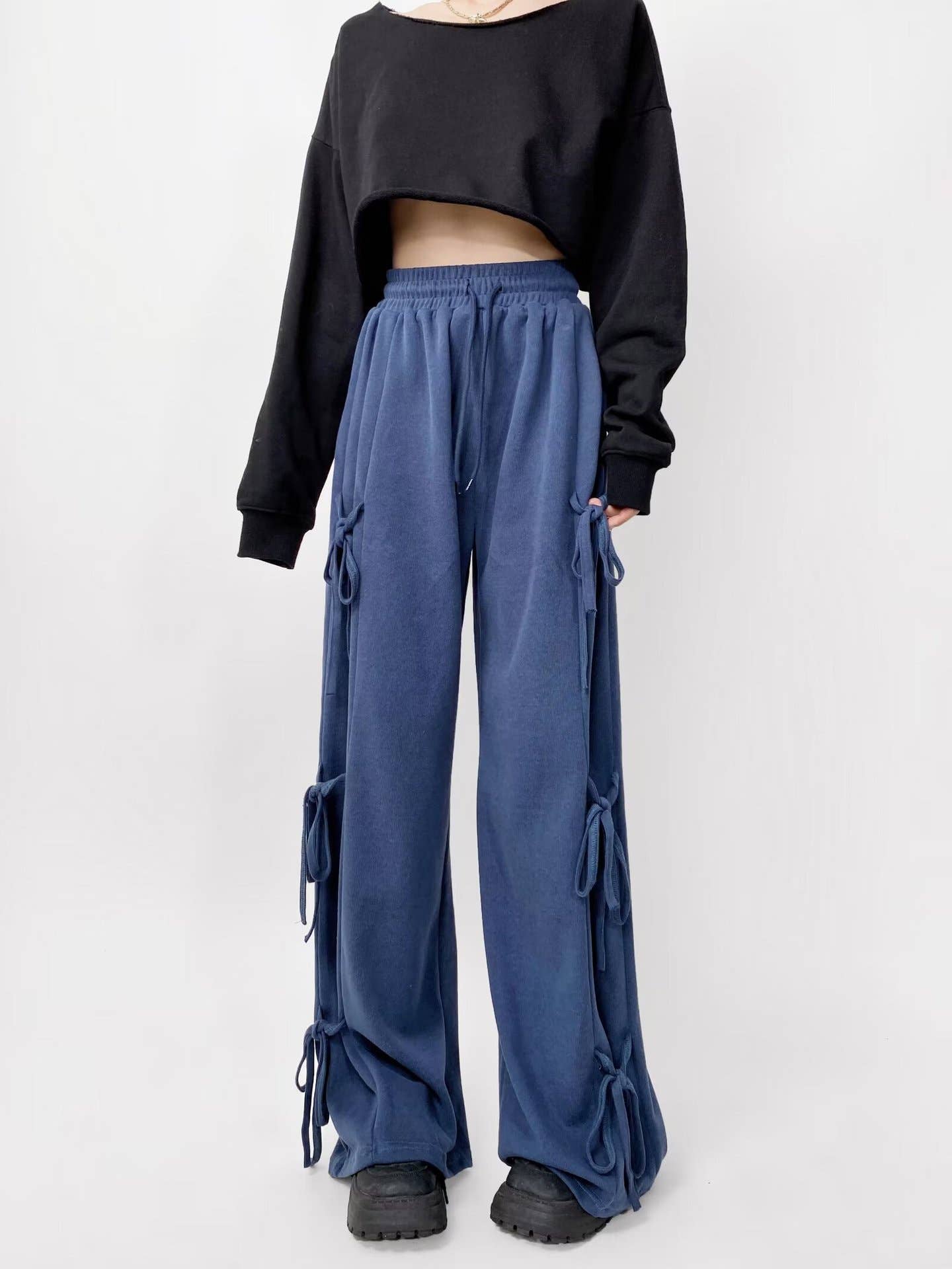 SPICE GIRLS BAGGY WIDE-LEG SWEATPANTS
