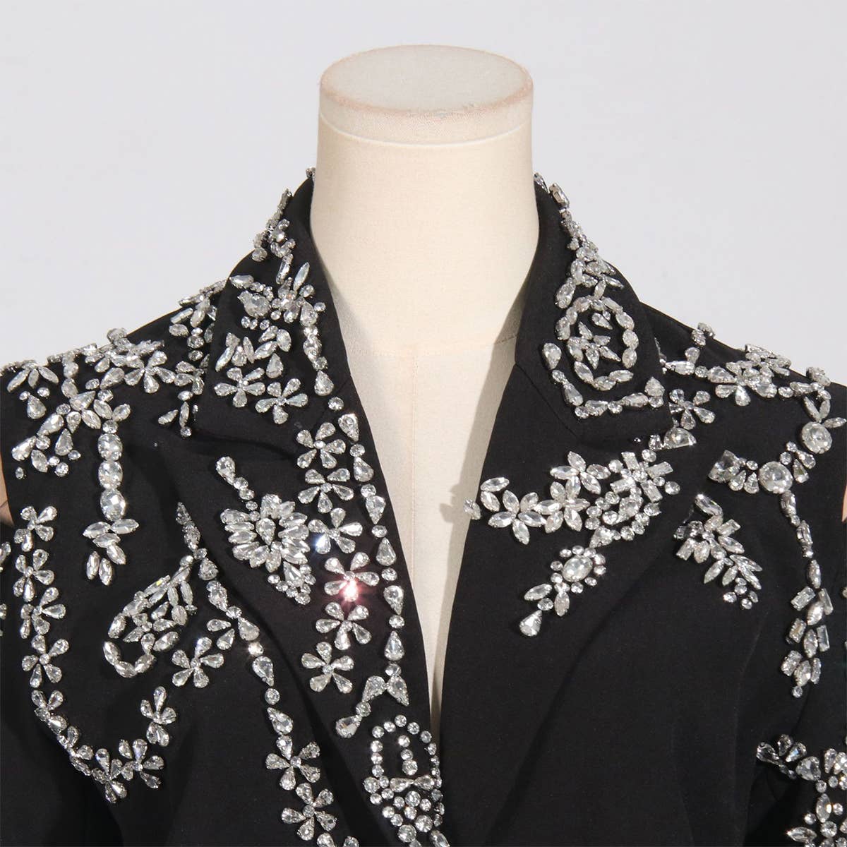 Luxury Beaded Spring Blazer Jacket for Women