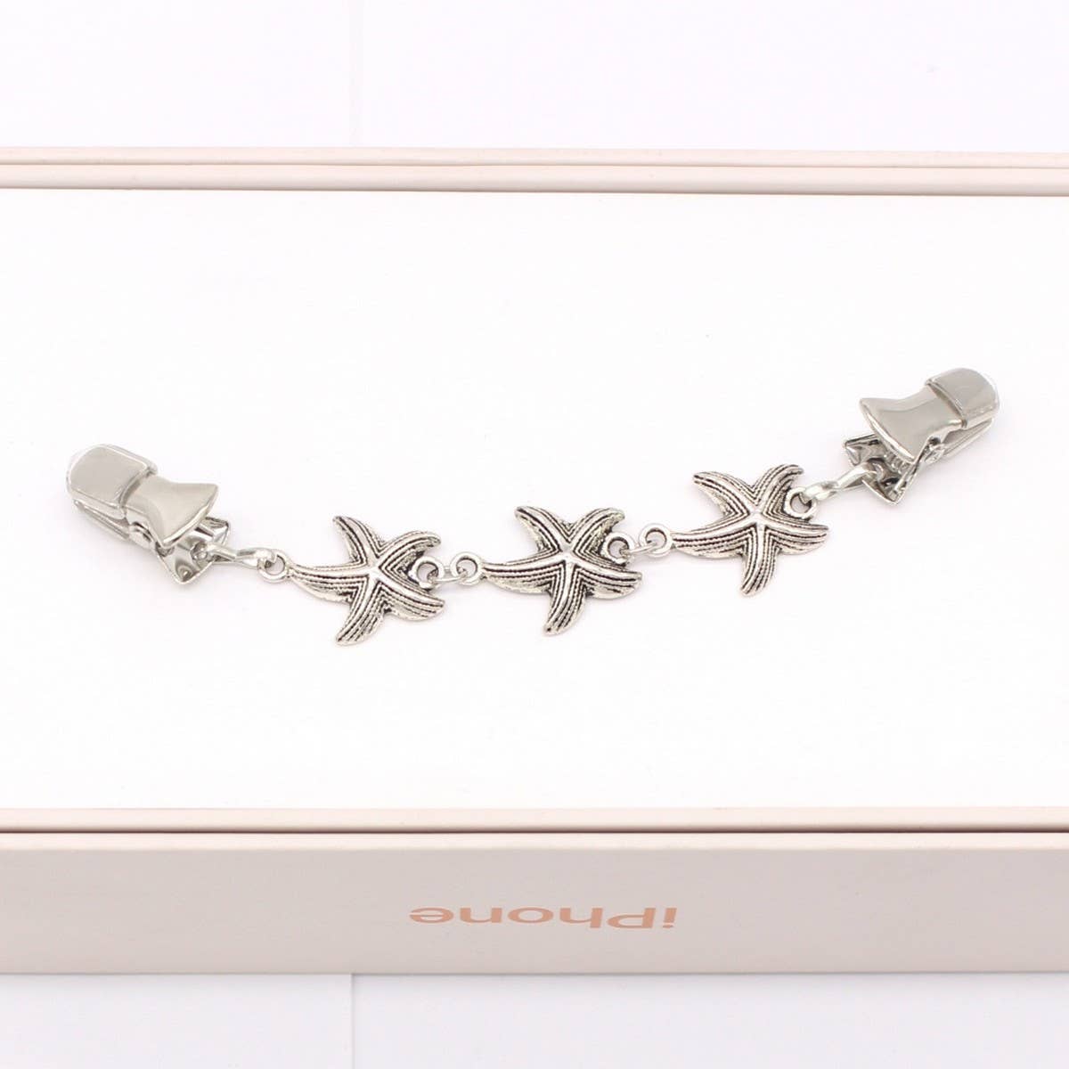 NEW FASHION BEACH STARFISH SHELL SHAWL CLIP