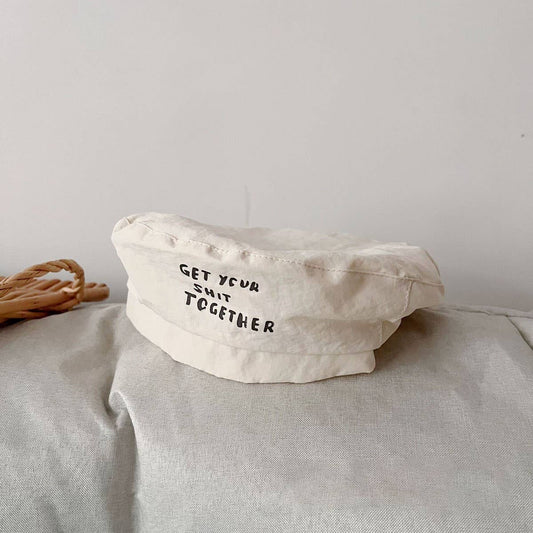 FASHIONABLE CHILDREN'S SIMPLE LETTER BERET_CWAH2921