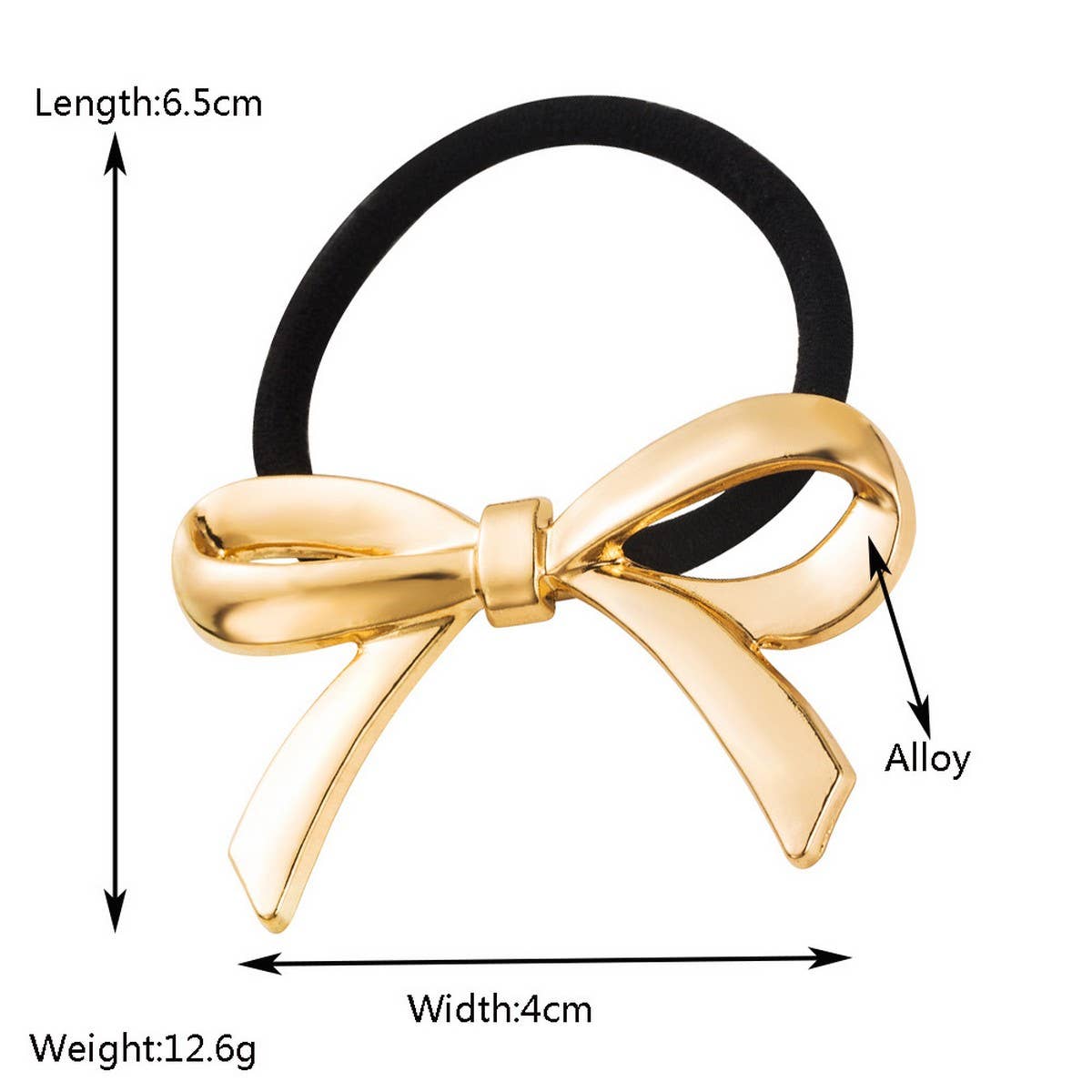 Stylish Metal Bow Hair Tie ??Sweet & Elegant_CWAHA6191