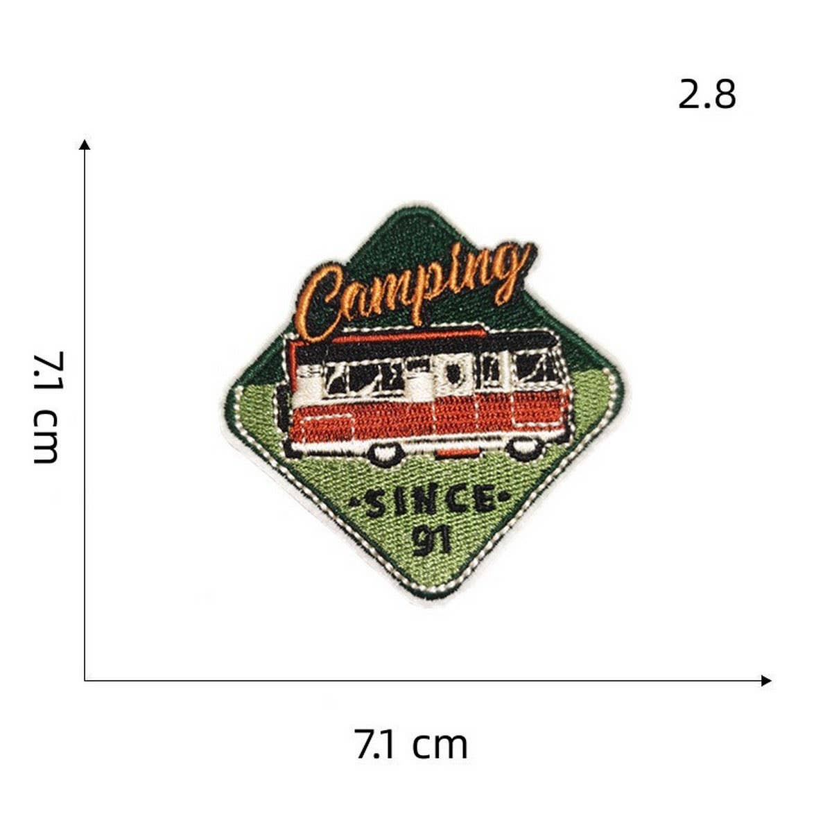 NEW OUTDOOR COLORFUL BEAR EMBROIDERED PATCH