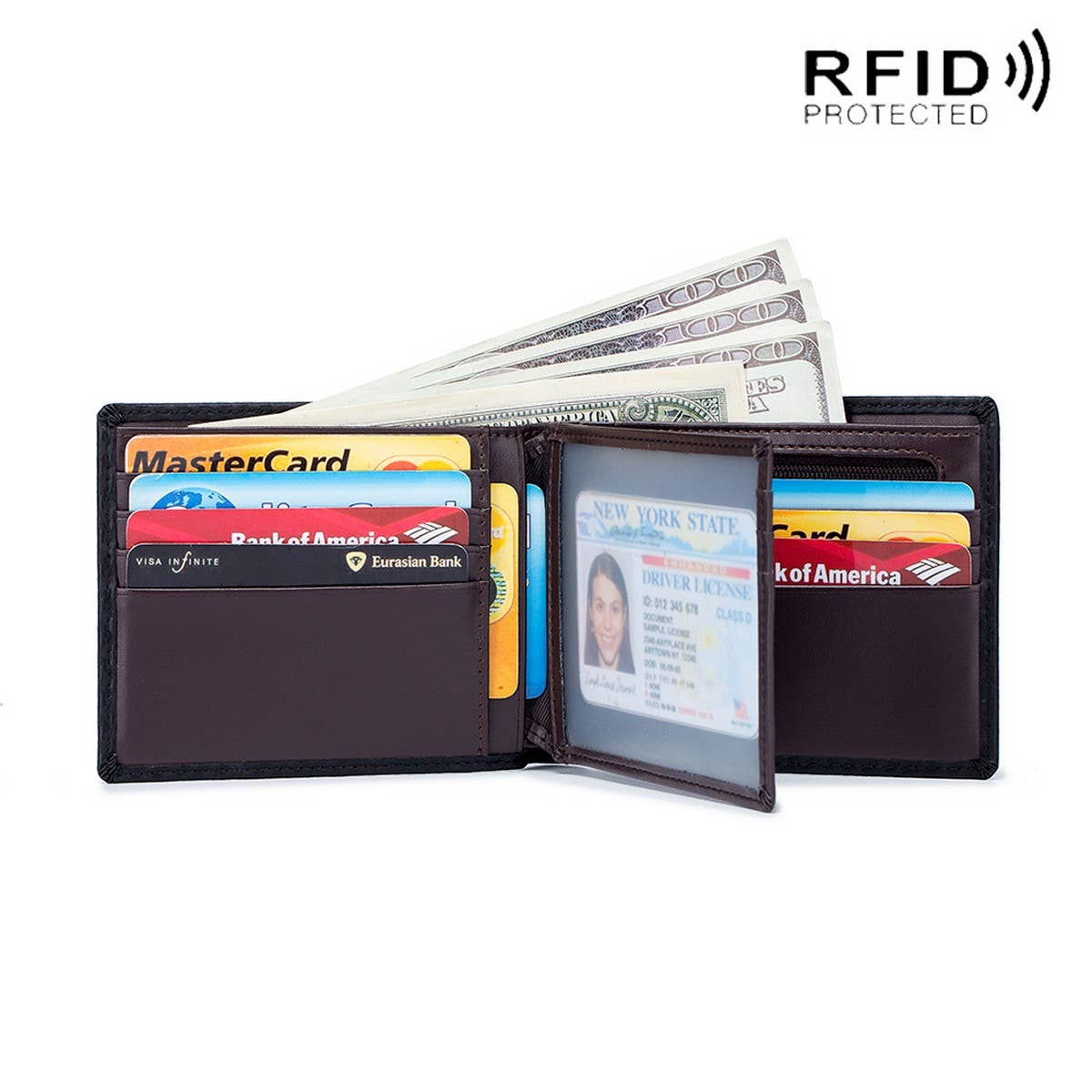 FASHION THIN COIN LEATHER MULTI-LAYER WALLET_CWAB3782