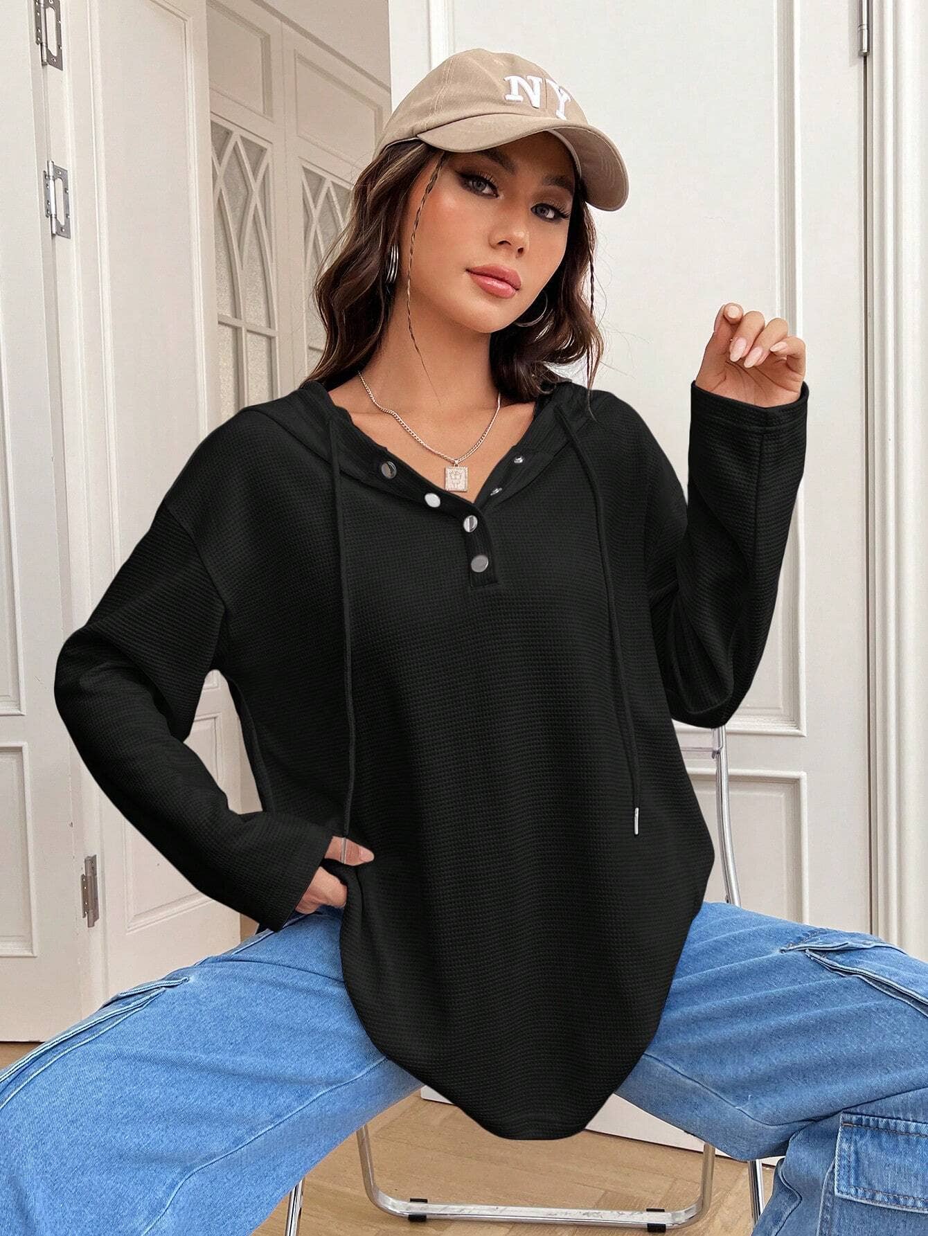 ALL-IN-ONE LONG-SLEEVED HOODED TOP FOR SLIMMING