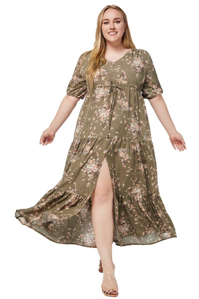 CWDMD3205_PLUS SIZED BOHEMIAN PRINT LOOSE MAXI DRESS