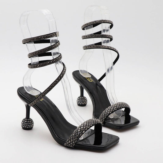 STYLISH SPIRAL STRAP HIGH HEEL SANDALS_CWSHS0598