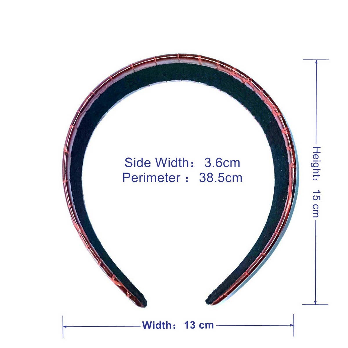 Vintage Two-Tone Crocodile PU Wide Hairband