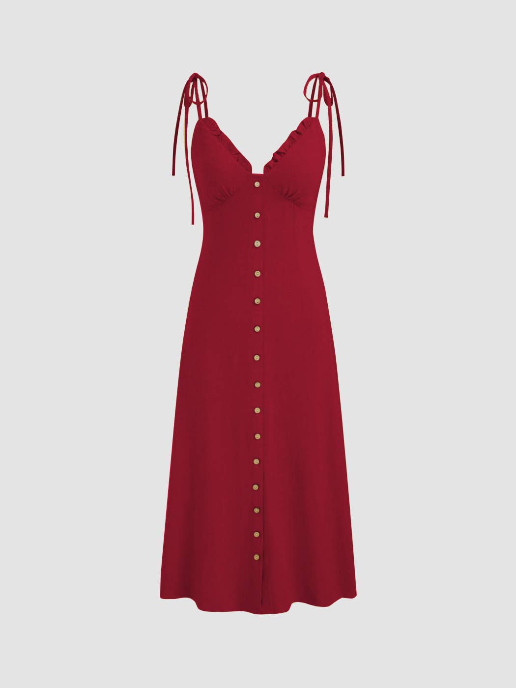 Single-breasted and elegant figure-hugging dress