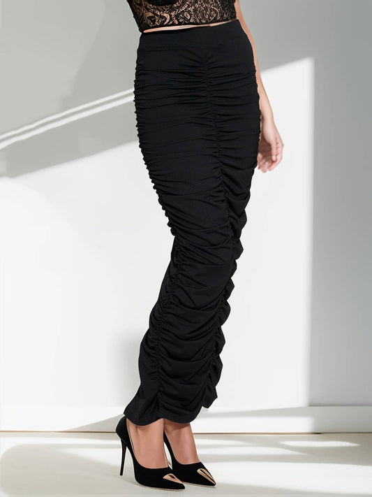 SEXY TIGHT BACK SPLIT HIGH WAIST PLEATED SKIRT