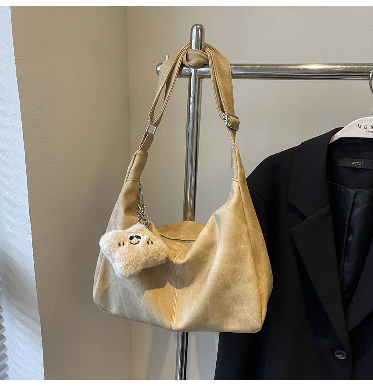 Fashionable large-capacity retro tote bag