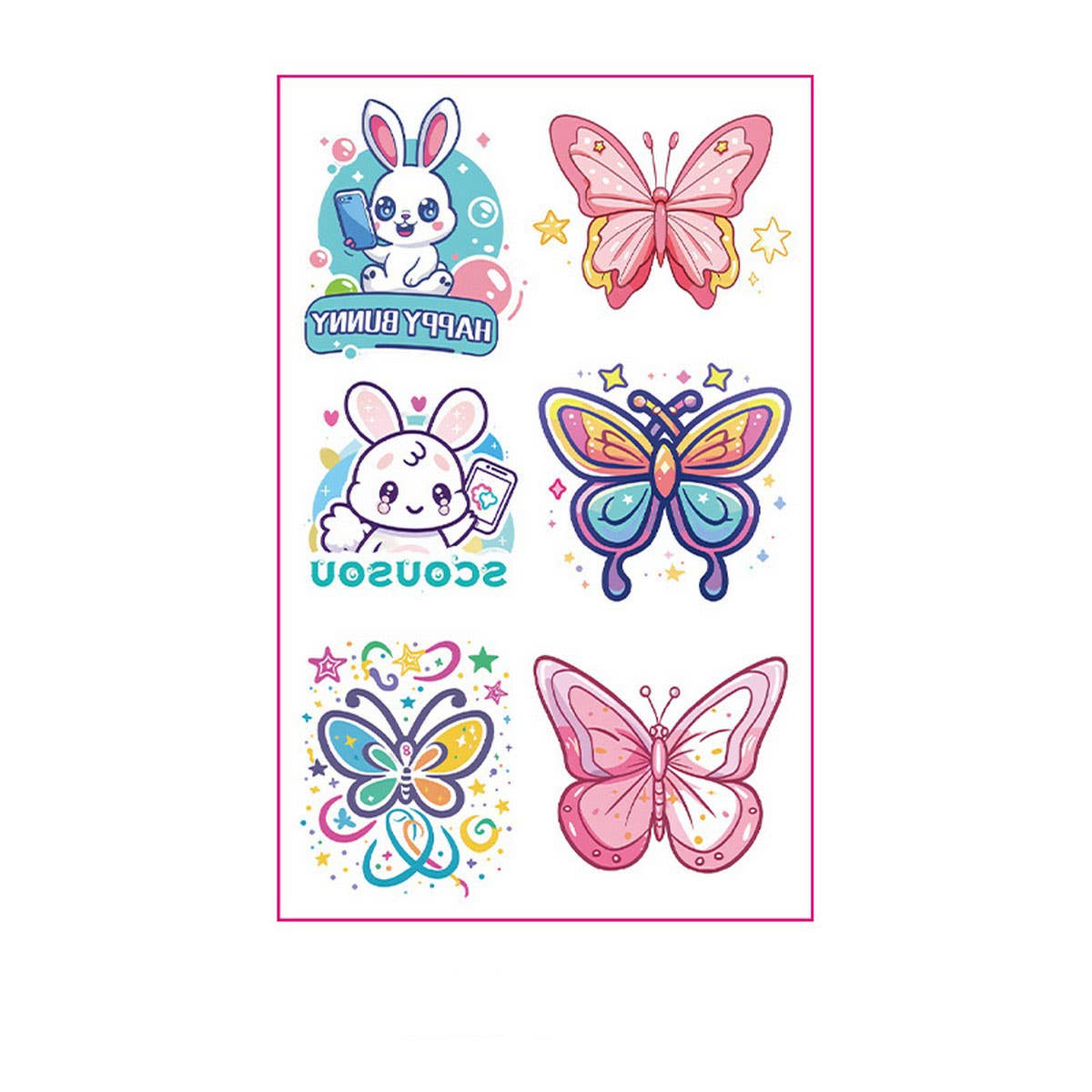 Butterfly Tattoo Stickers for Girls ??Party Fun_CWMM8375