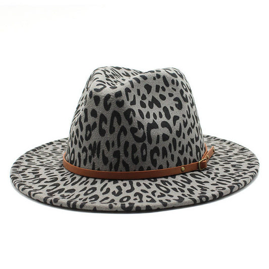 JAZZ HAT FASHION ALL-MATCH WOOLEN HAT WIDE BRIM HAT_CWAH2607