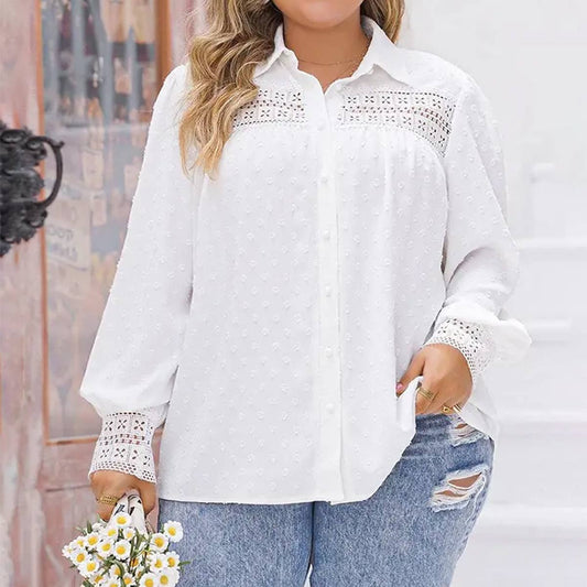 WOMEN'S YARN NET LONG SLEEVE HOLLOW STYLE TOP_CWTBLL0725