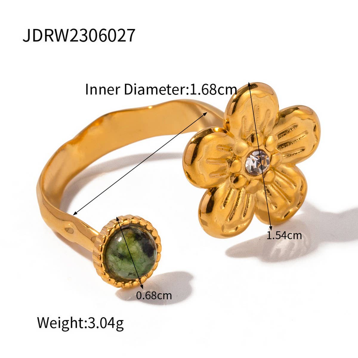 RETRO NICHE HIGH-END OPEN RING_CWAJE1381
