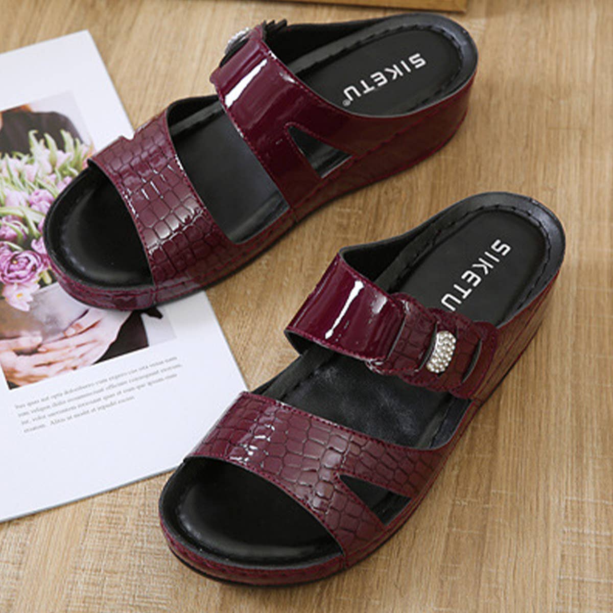 MINIMALIST MEDIUM HEEL ANTI SLIP SANDALS