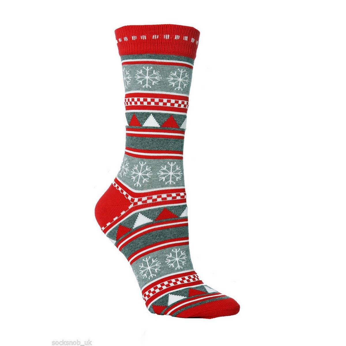 CWMM10092_CHRISTMAS REINDEER  CREW SOCKS UNISEX