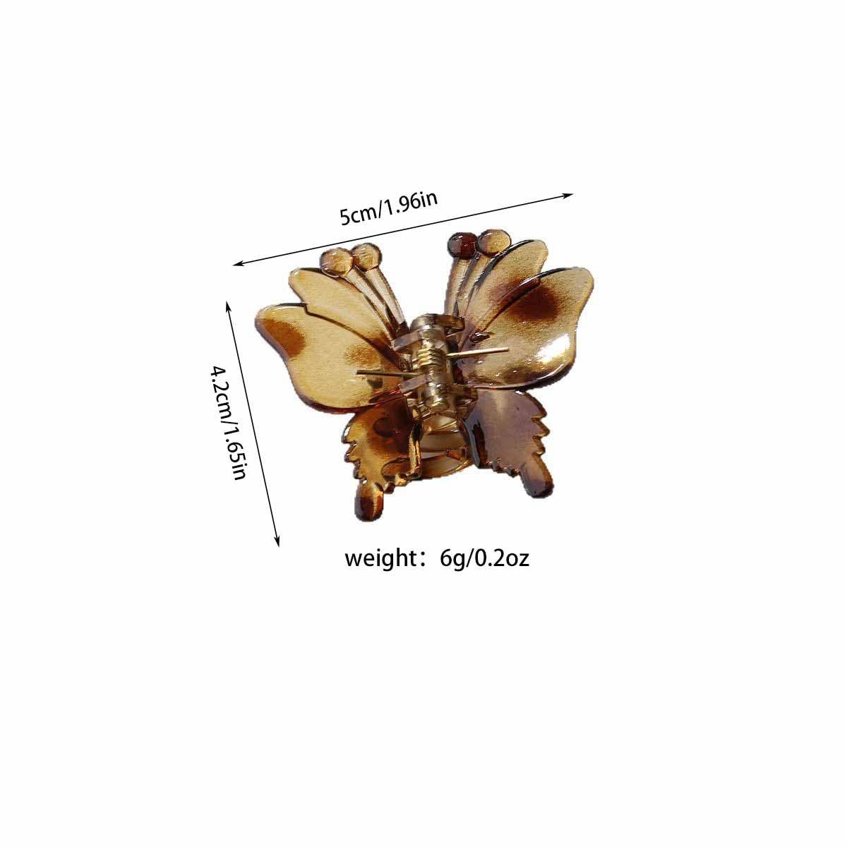 Hollowed-out spotted butterfly hair clippers