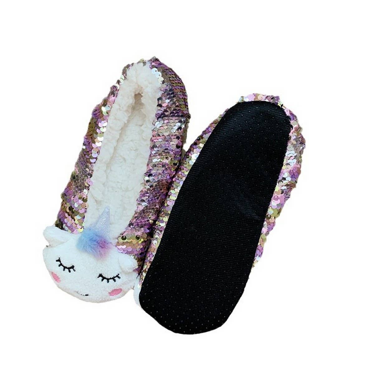 ADULT THICK VELVET SEQUINED FLOOR SOCKS NON-SLIP_CWMS1197