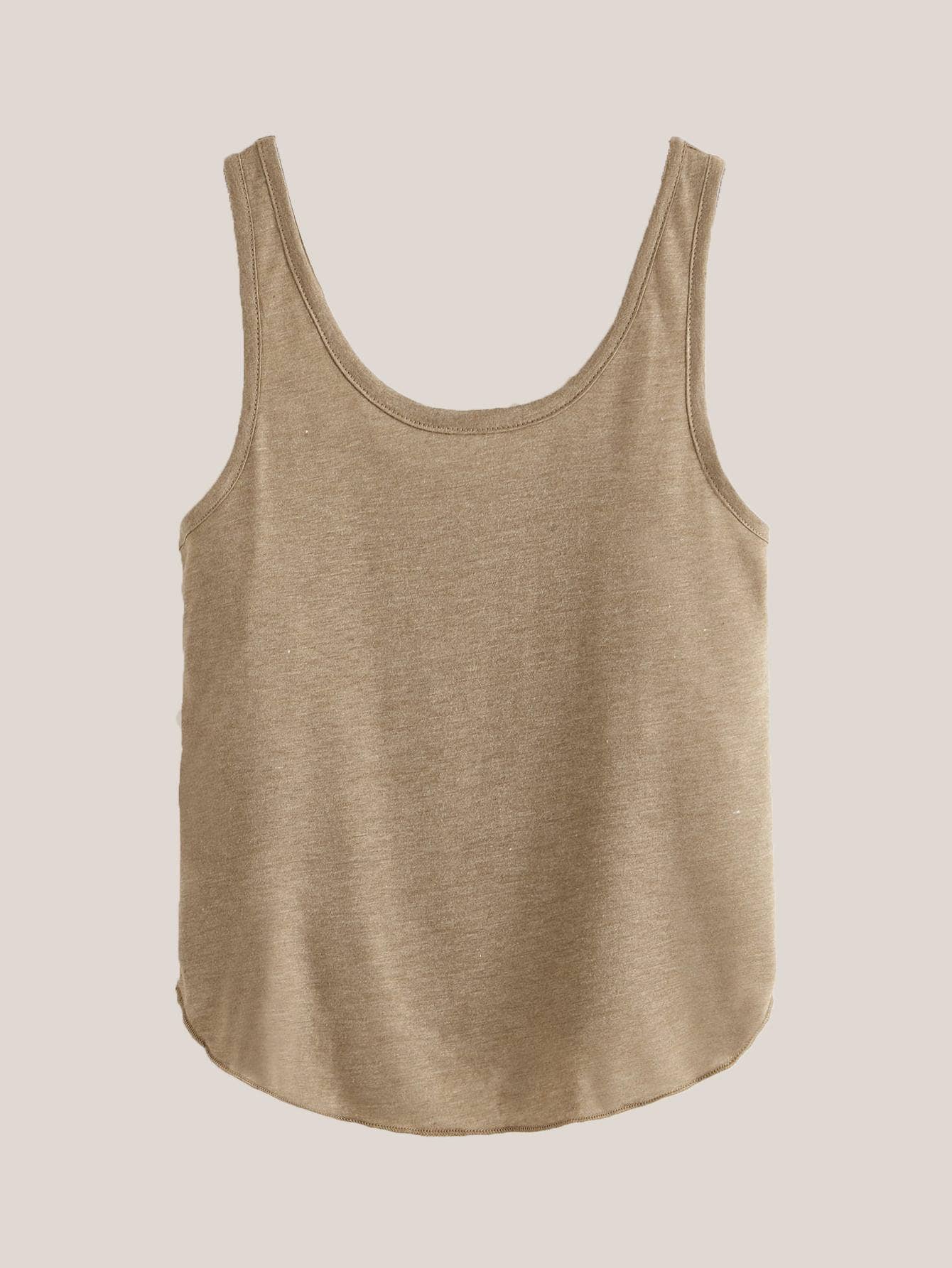Sleeveless base slim-fit short tank top
