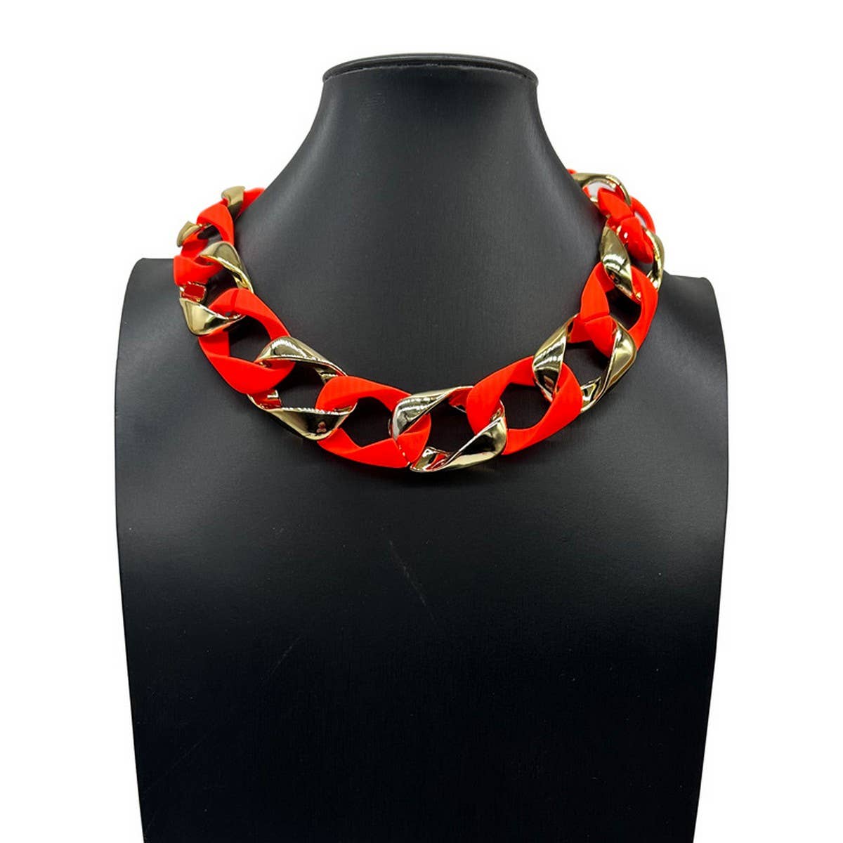 RESIN ACRYLIC HIP-HOP STYLE NECKLACE_CWMM4933