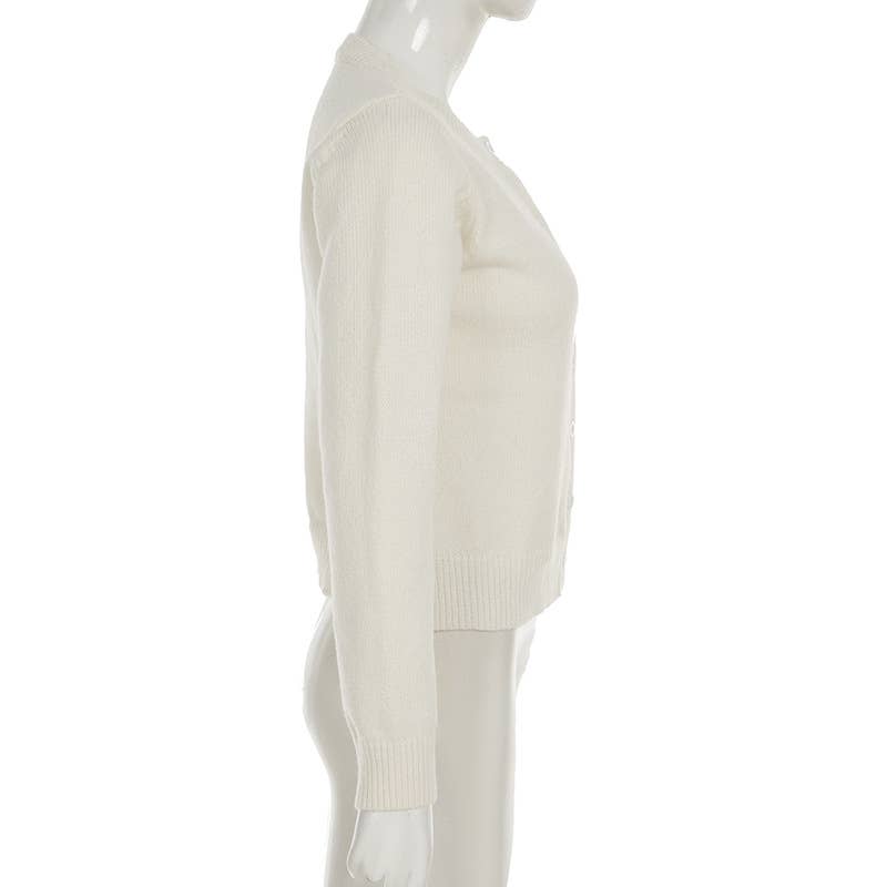 Girly Style Twist Solid Color Sweater