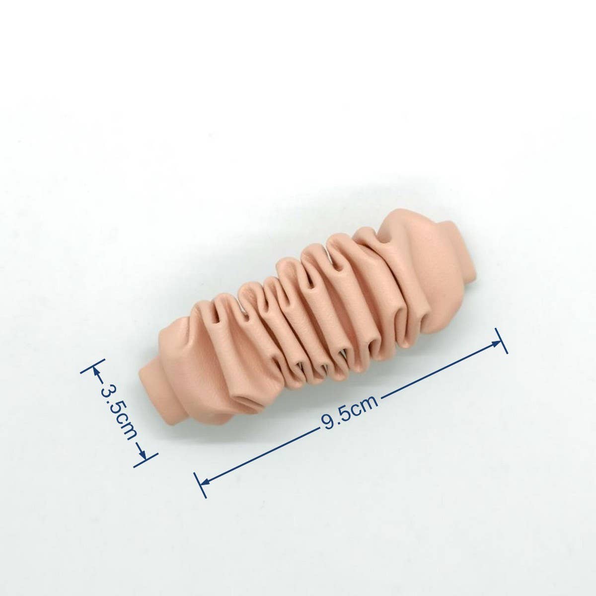 Minimalist Ruched PU Leather Top Hair Clip