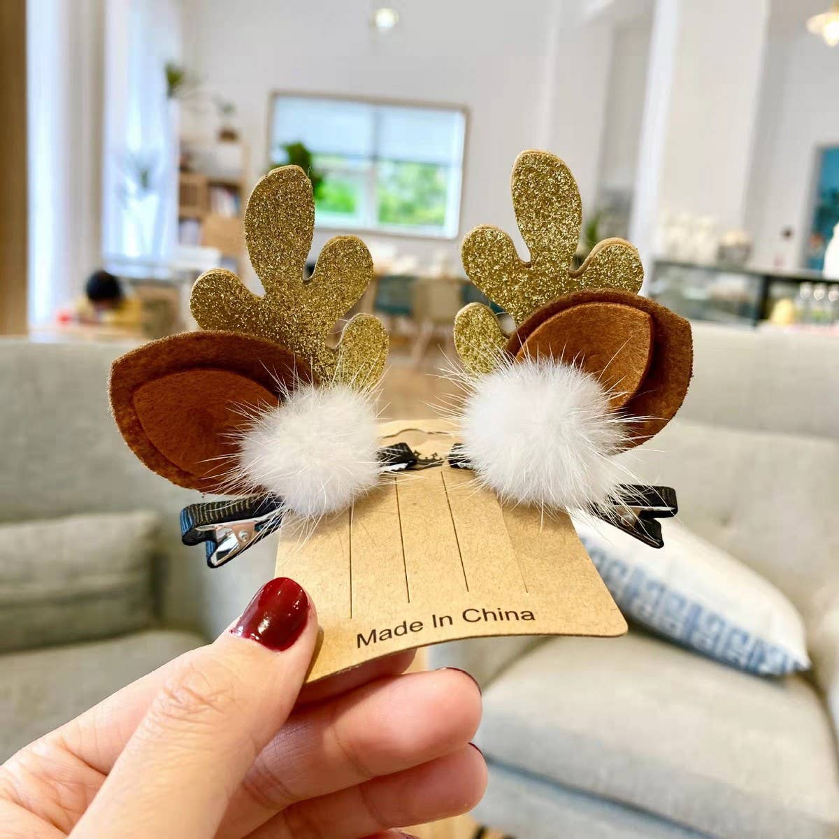 CHRISTMAS CUTE ELK HORN HAIRPIN HAIR ACCESSORIES