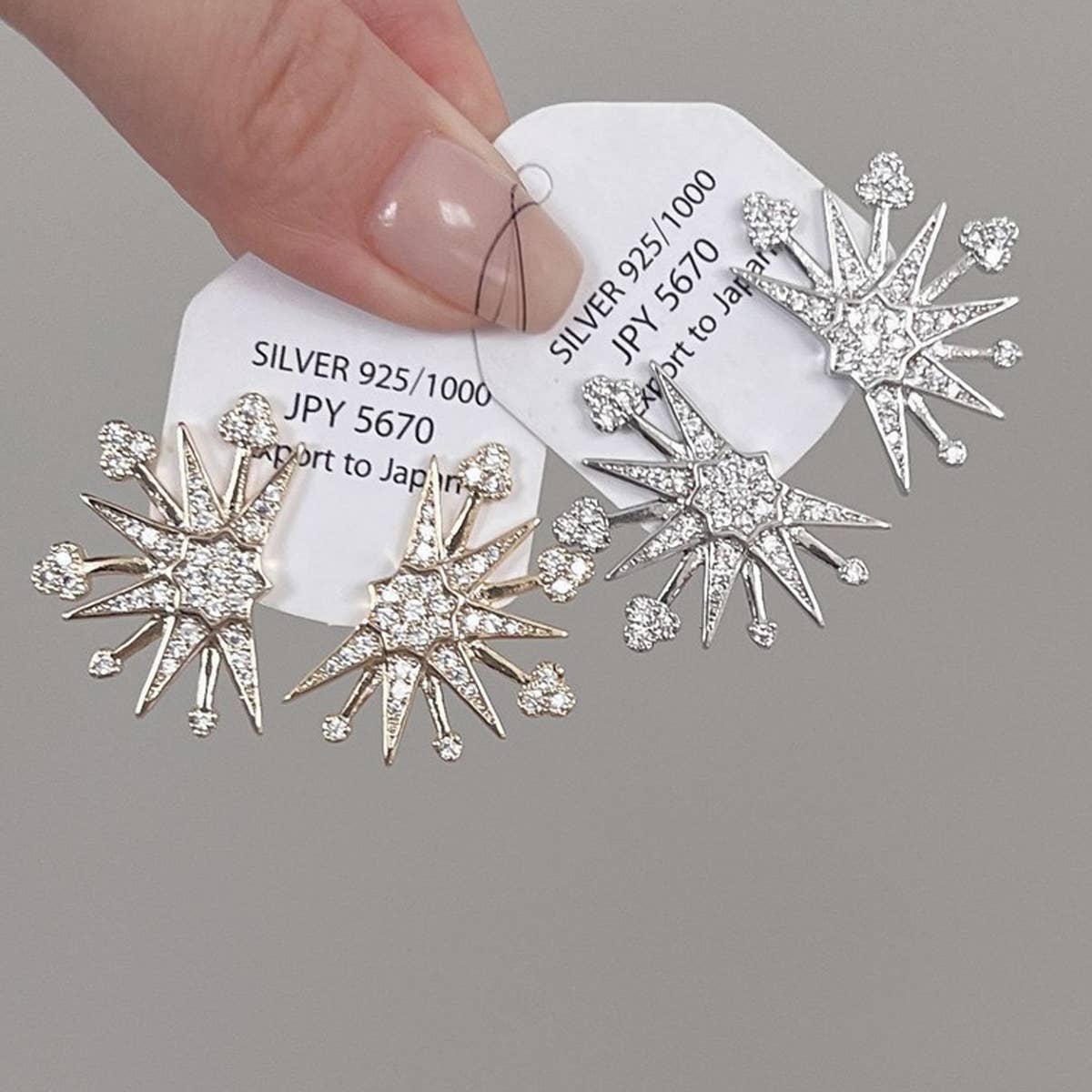 UNIQUE ZIRCON STARLIGHT EARRINGS