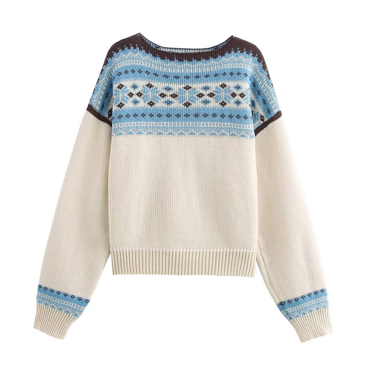 FASHION CASUAL LOOSE SLIMMING RETRO SWEATER