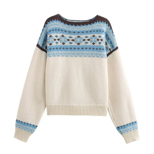 FASHION CASUAL LOOSE SLIMMING RETRO SWEATER