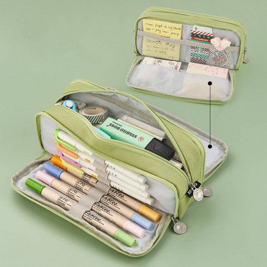 DOUBLE LAYER MULTIFUNCTIONAL PENCIL CASE
