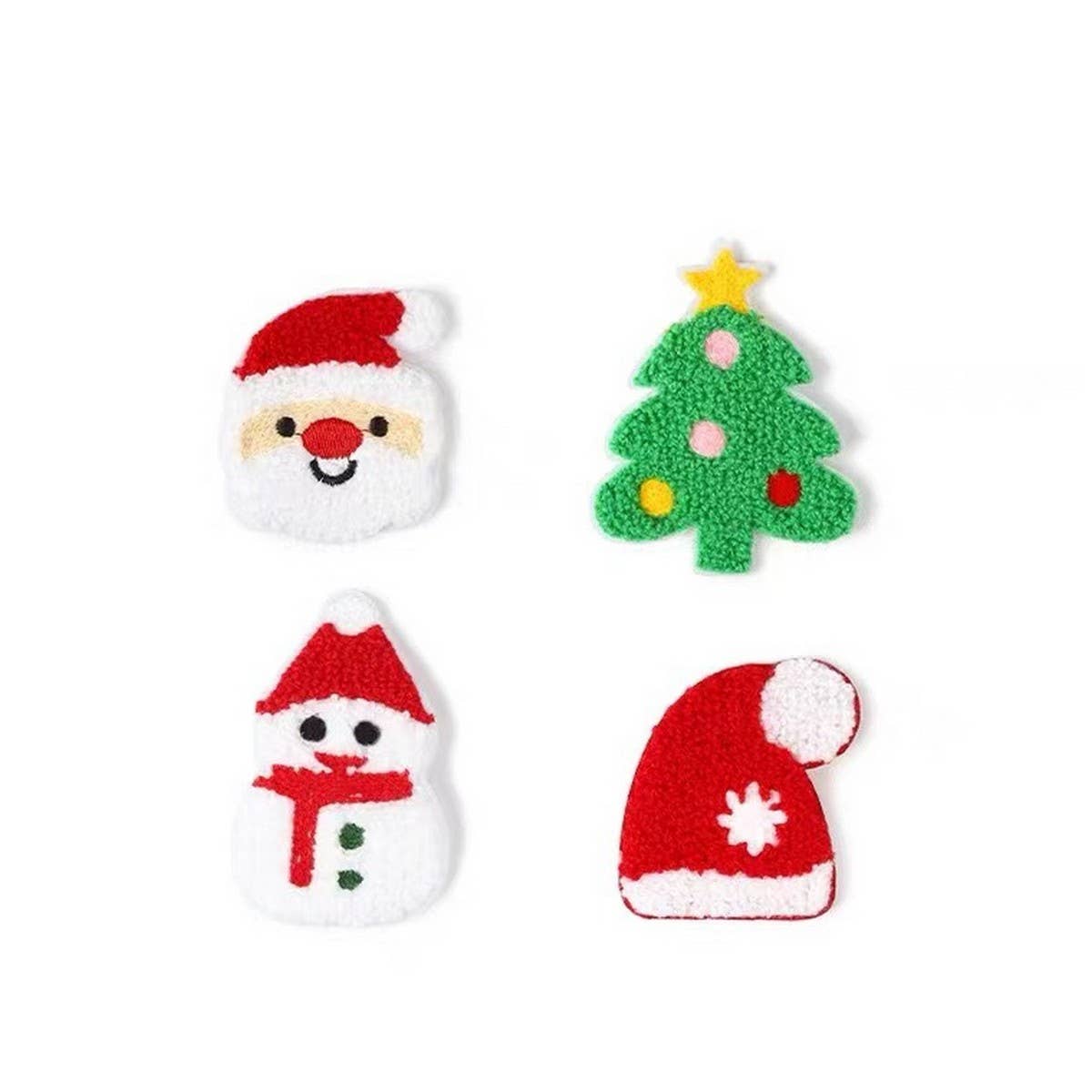 CLOTH PATCH EMBROIDERY LABEL PIN CHRISTMAS SET