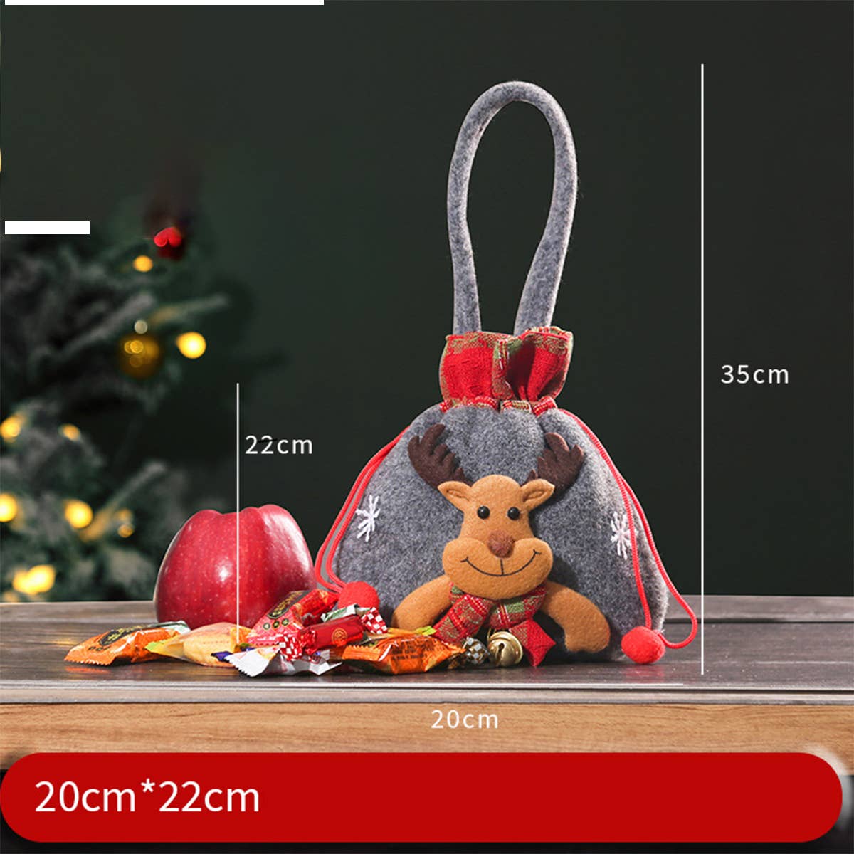 CWMM9343_CHRISTMAS CANDY CHRISTMAS EVE APPLE PACKAGING BAG