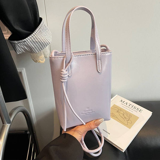 Glossy simple and niche single-shoulder bag