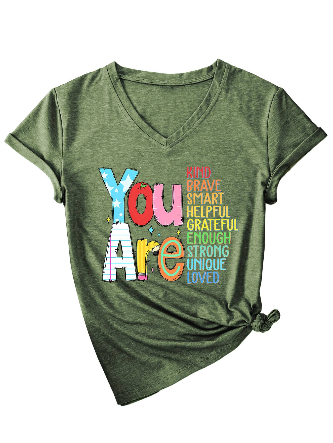 Short-sleeved you are kind brave smart T-shirt