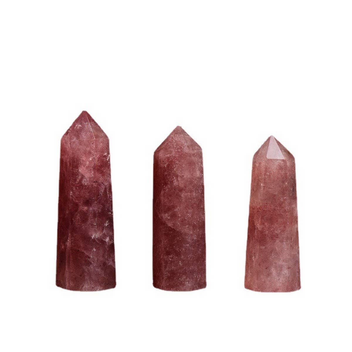Red Strawberry Quartz Crystal Tower_CWMM8115