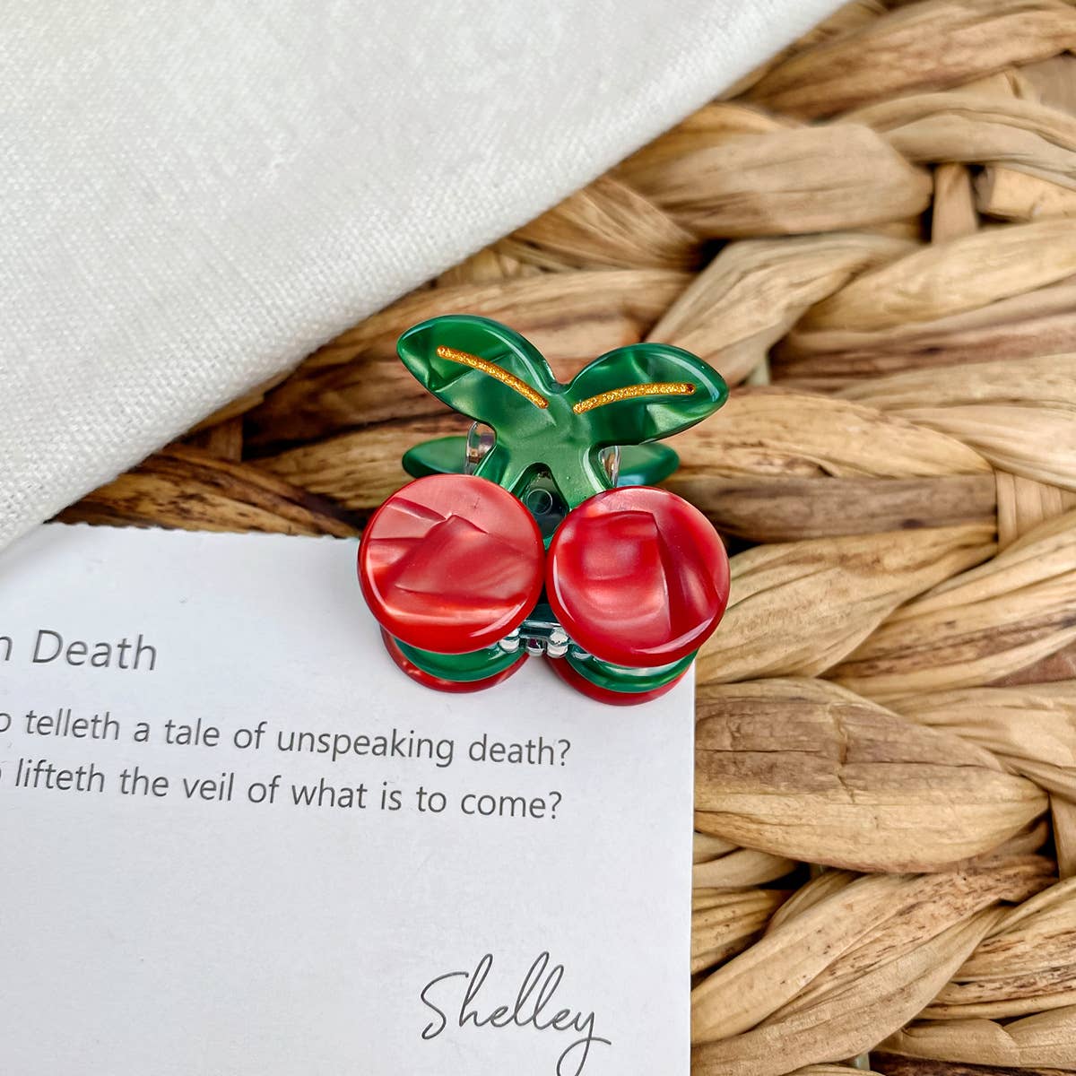 Mini acetic acid grab clip Cute fruit hair clip