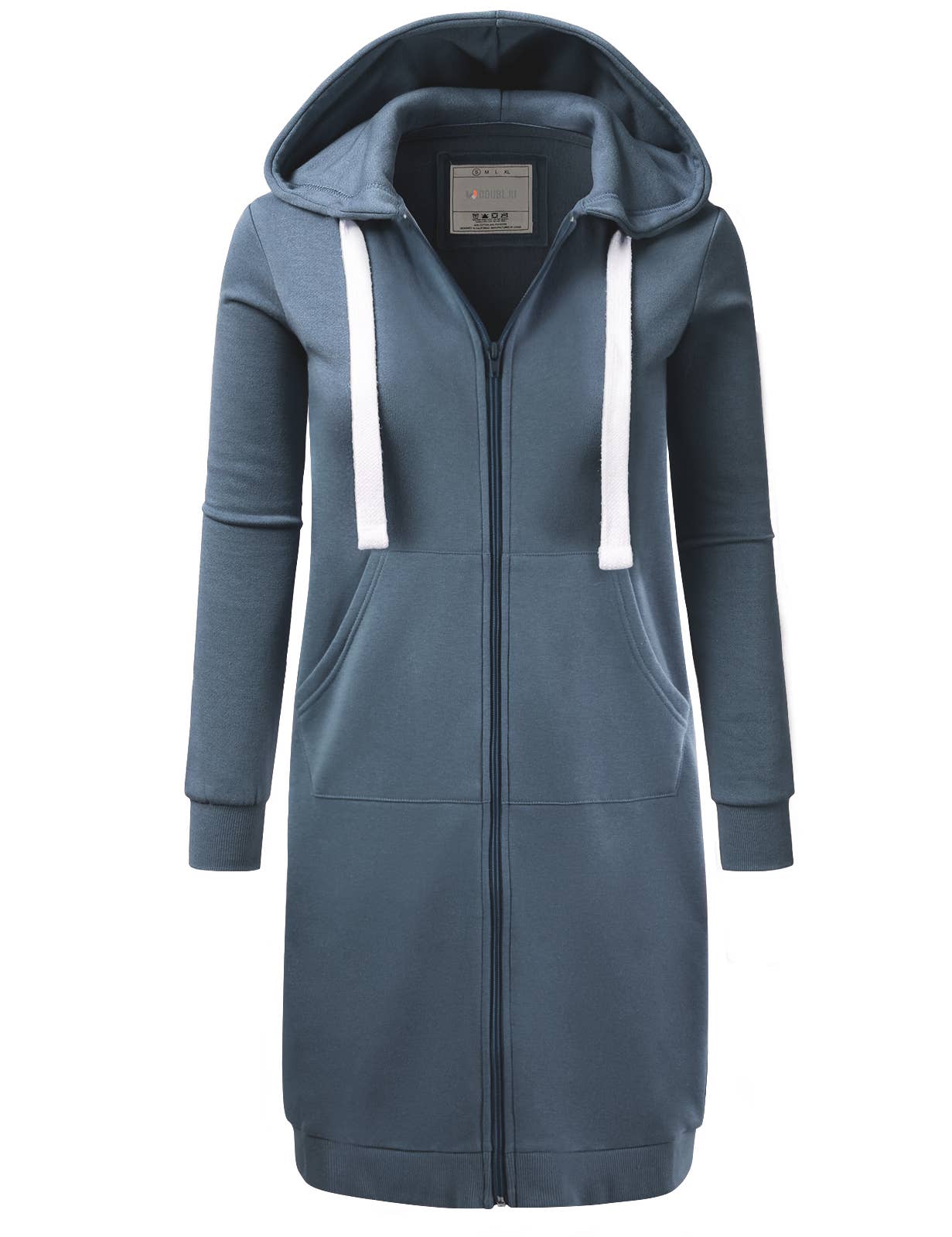 CWOHOL448_Lightweight Thin Zip-Up Hoodie Long Jacket