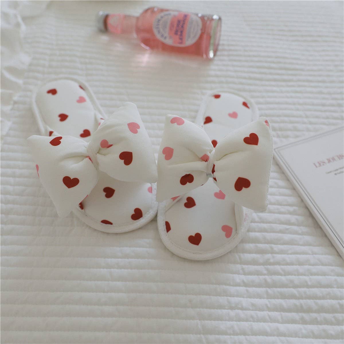 LOVE BOWKNOT INDOOR NON-SLIP SOFT-SOLED SLIPPERS