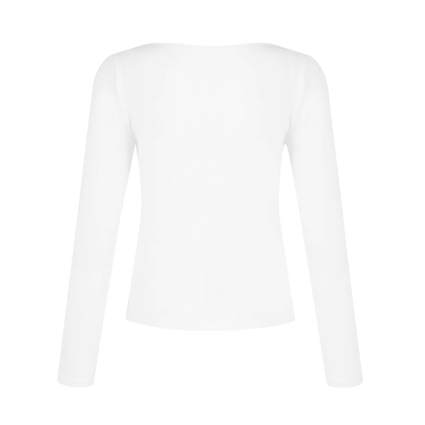 V-NECK LONG SLEEVE SLIM-FIT ALL-IN-ONE T-SHIRT