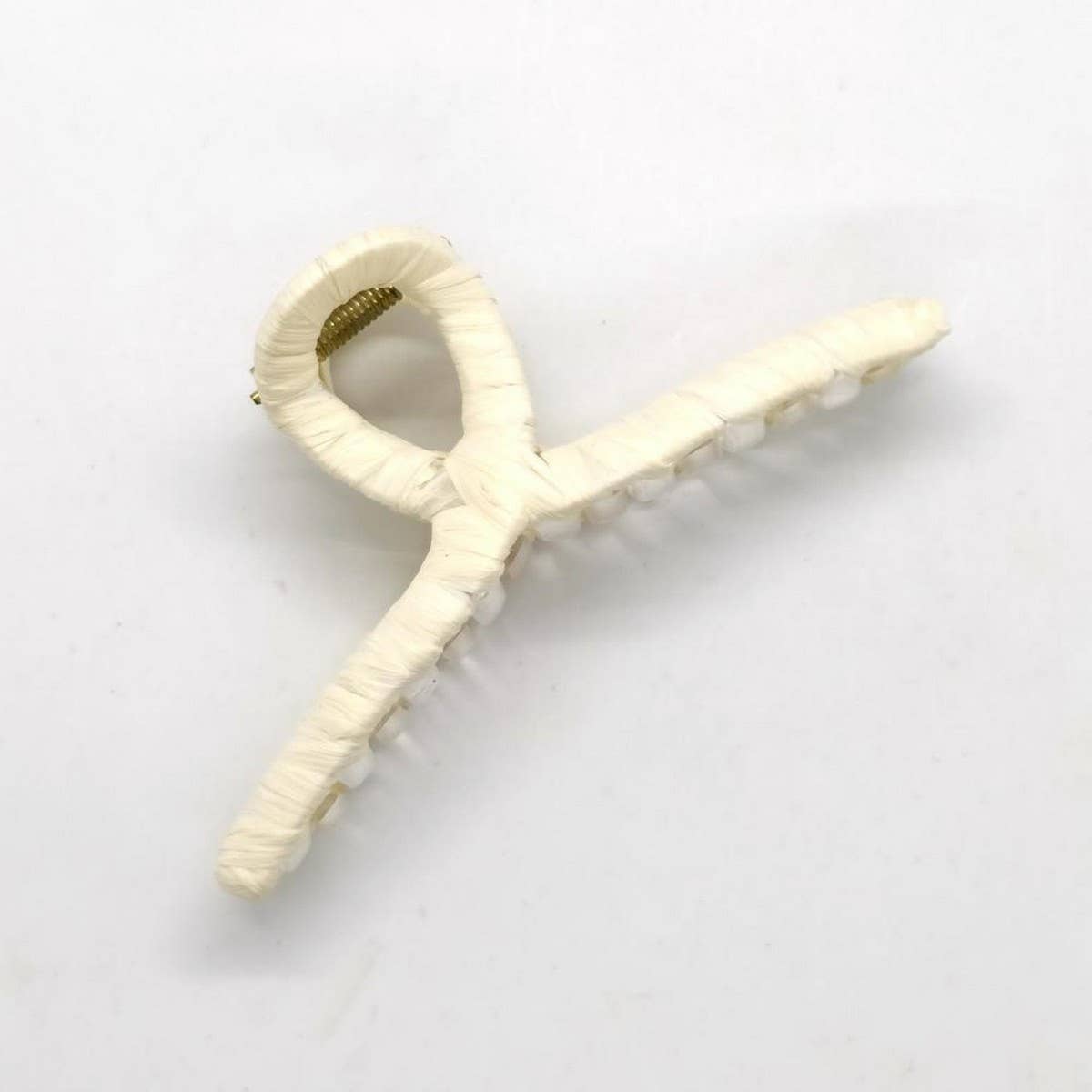 Boho Natural Japanese Fiber Paper Hair Claw_CWAHA6377