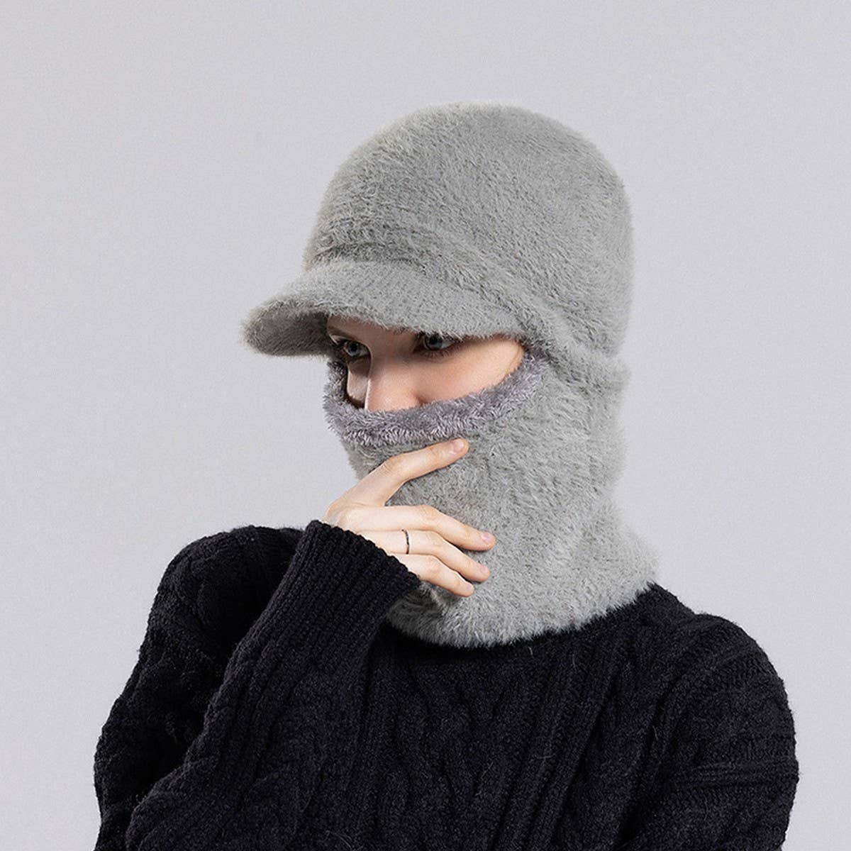 2024 NEW PLUSH HAT NECKBAND ONE-PIECE HAT_CWASC1124