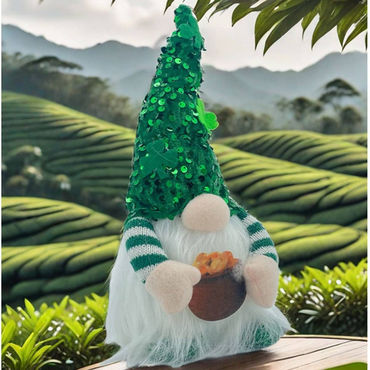 ST. PATRICK'S DAY FACELESS DOLL RUDOLPH ORNAMENT_CWMM3456