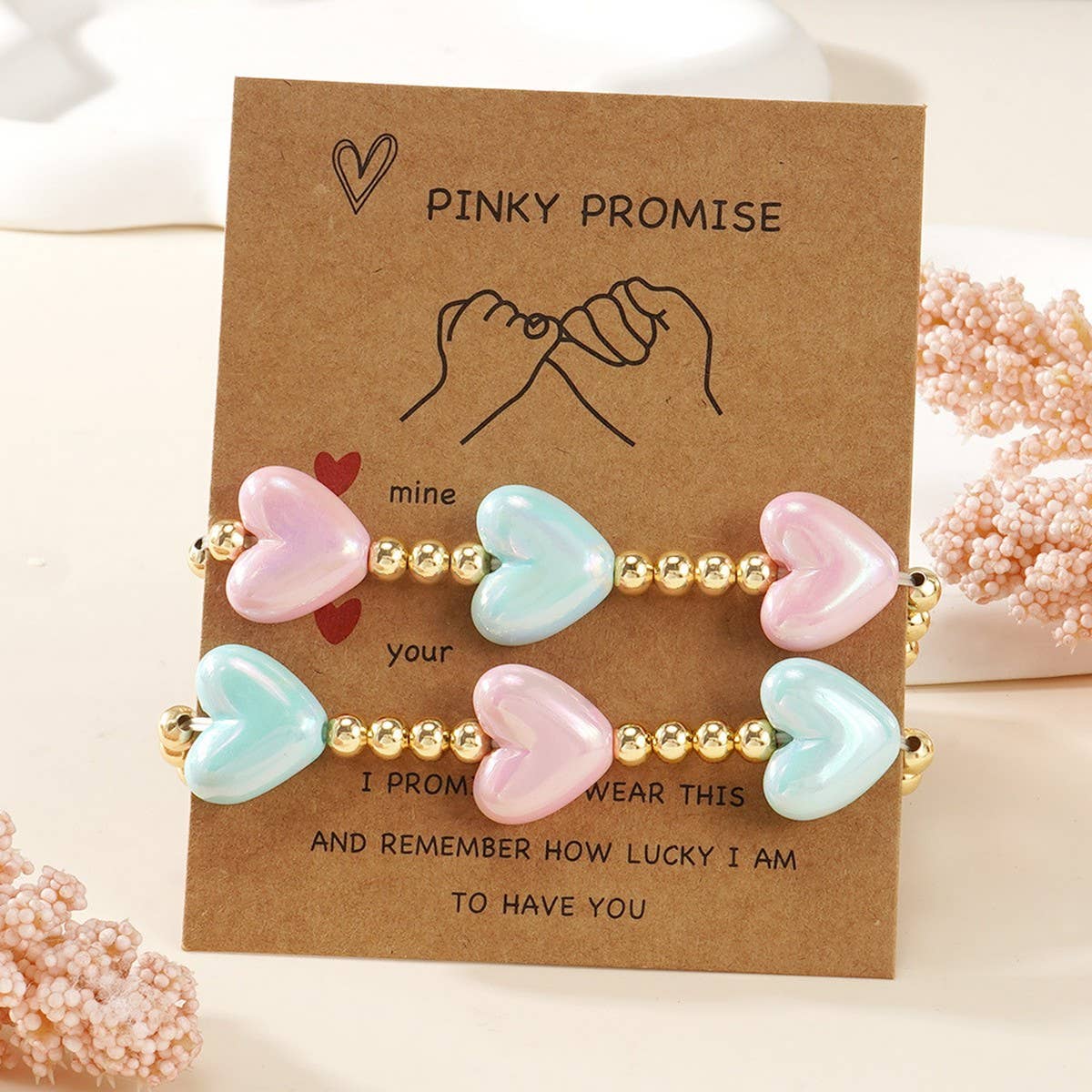 VALENTINE'S DAY HEART HAND-WOVEN BRACELET